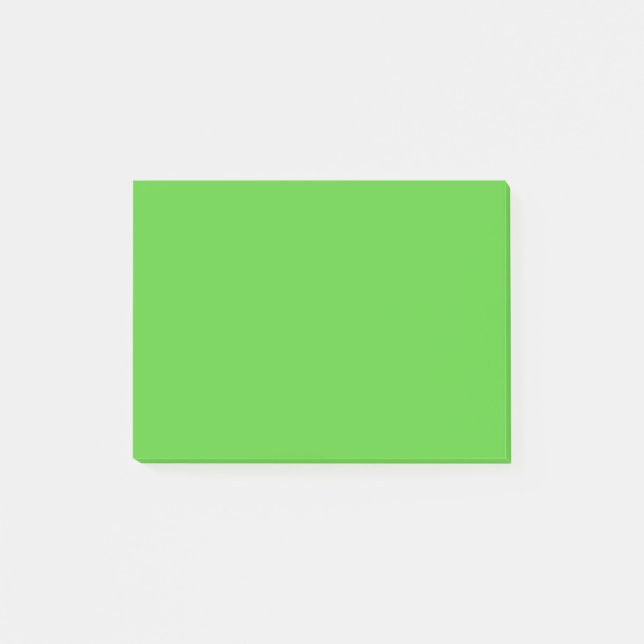 Limettengrüne Solid-Farbe Post-it Klebezettel (Vorderseite)
