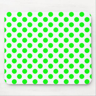 Limettengrüne Tupfen Mousepad