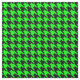 limettengrüner Houndstooth Stoff