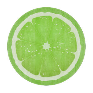 Limettenscheibe  schneidebrett