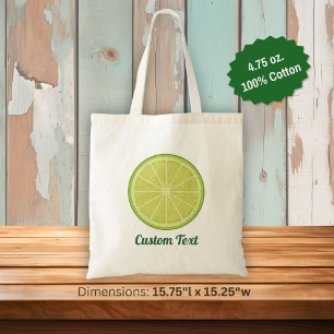 Limettenscheibe Tragetasche