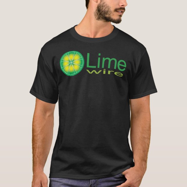 Limewire Music Retro 90er und 2000er P2P Logo-Klas T-Shirt (Vorderseite)