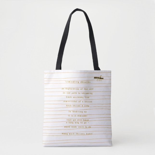 Liminalität Tasche von Poet Adiela Akoo (Vorderseite)