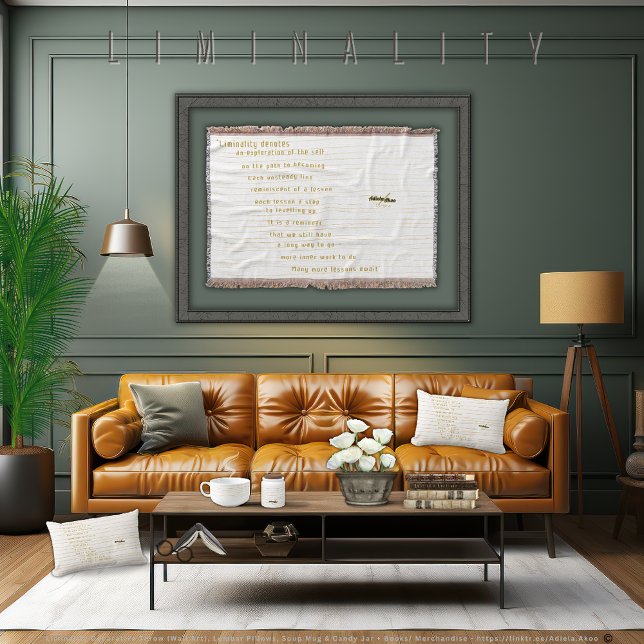 Liminality Decorative Theme von Poet Adiela Akoo - Decke (Get Liminality Decorative Throw/Wall Art, Pillows, Soup Mug, Candy Jar + Poetry Books by Adiela Akoo)