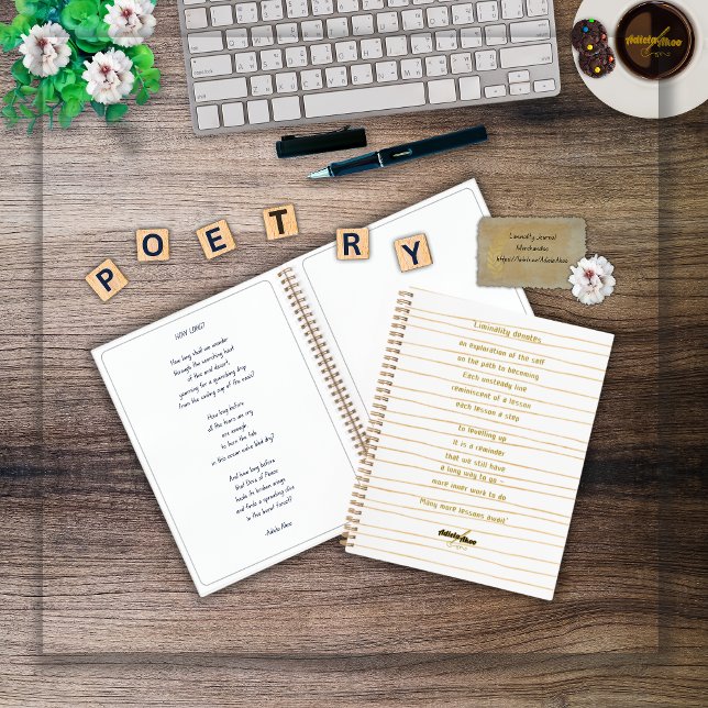 Liminality Hardcover Journal von Poet Adiela Akoo Notizbuch (Liminality Journal by Poet Adiela Akoo. Pair with matching mug, tee or keychain for gr8t gift combos)