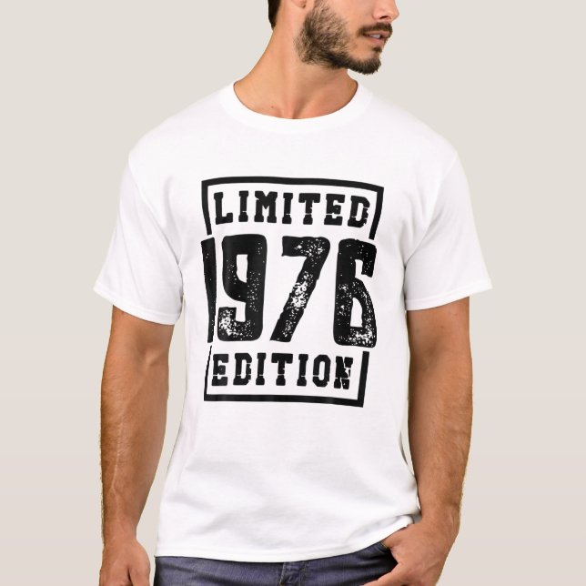 Limited 1976 Edition 45 Birthday T-Shirt (Vorderseite)