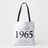 Limited Edition Birthday 1965 Cotton Leinwand Tasc