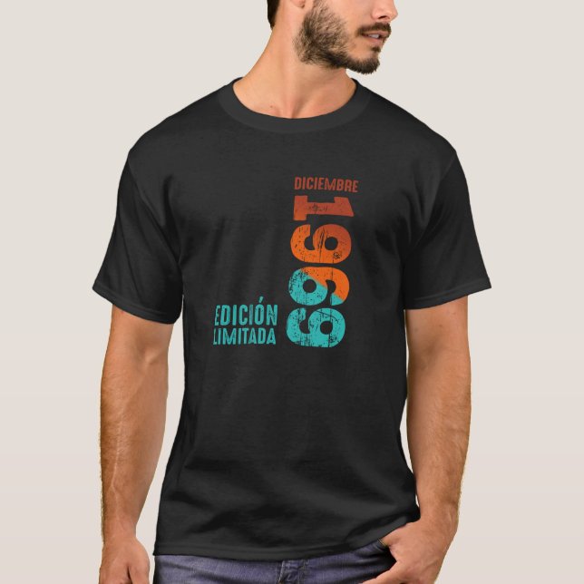 Limited Edition Dezember 1969 Retro 1969 Vint T-Shirt (Vorderseite)