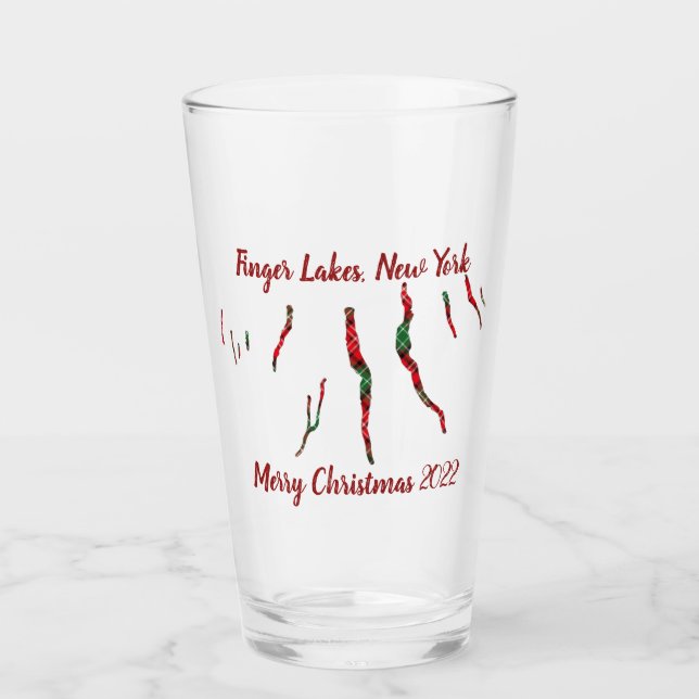 Limited Edition Finger Lakes Christmas Glass Glas (Vorderseite)