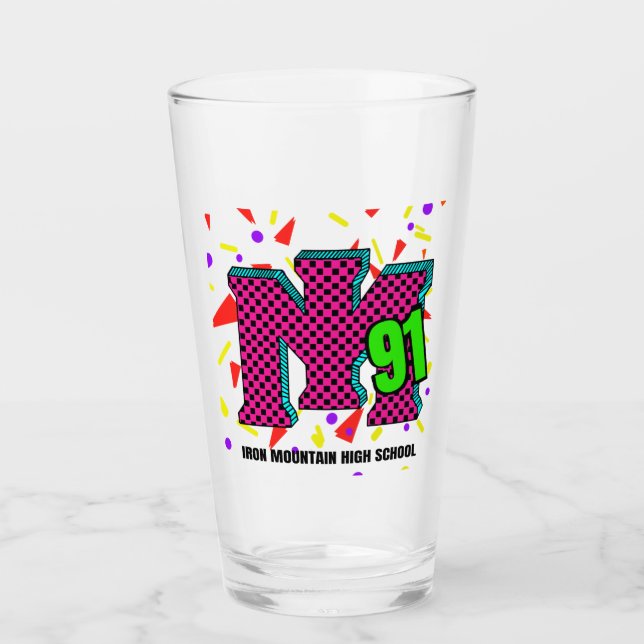 LIMITED EDITION: IMHS-Klasse von 1991 Party Pint Glas (Vorderseite)