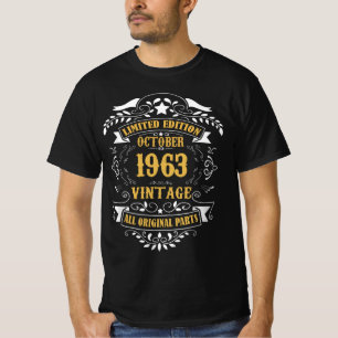 Limited Edition Oktober 1963 Vintag All Original T-Shirt