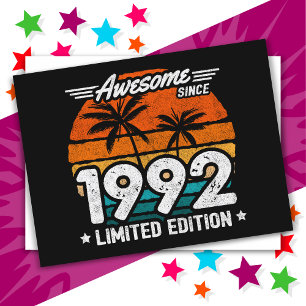 Limited Edition Retro Awesome Seit 1992 Geboren 19 Postkarte