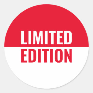Limited Edition Runder Aufkleber