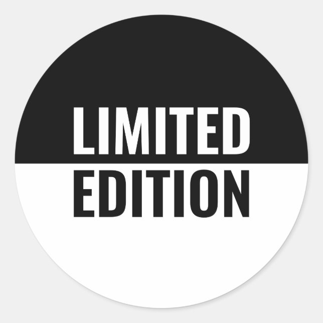 Limited Edition Runder Aufkleber (Vorderseite)