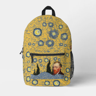 Limited Edition Van Gogh Starry Night Backpack Bedruckter Rucksack