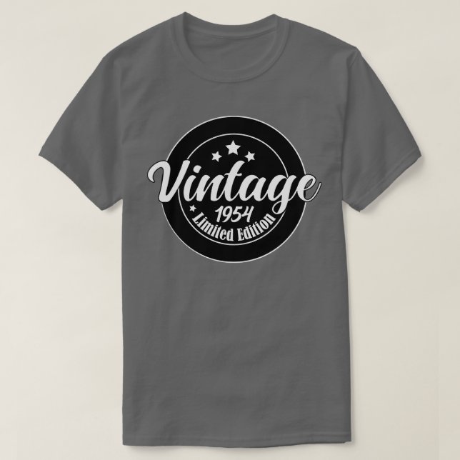 Limited Edition Vintag 1954 Geburtstag 69 Geburtst T-Shirt (Design vorne)