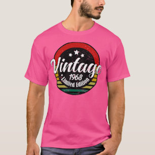 Limited Edition Vintag 1968 Geburtstag 55. Geburts T-Shirt