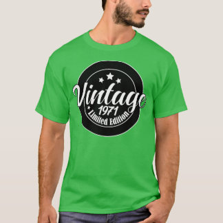 Limited Edition Vintag 1971 Geburtstag 52. Geburts T-Shirt