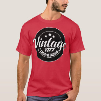 Limited Edition Vintag 1977 Geburtstag 46st Birthd T-Shirt