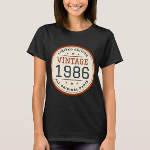 Limited Edition Vintag 1986 Alle Originalteile T-Shirt