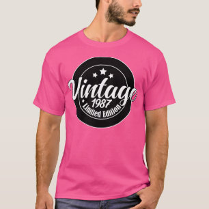 Limited Edition Vintag 1987 Geburtstag 36. Geburts T-Shirt