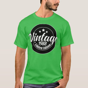 Limited Edition Vintag 1988 Geburtstag 35. Geburts T-Shirt