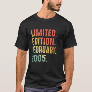 Limitierte Auflage Februar 2005 Geburtstag T-Shirt