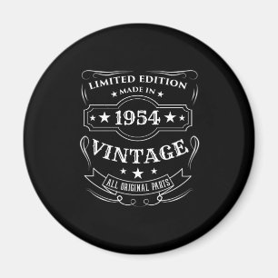 Limitierte Auflage Hergestellt 1954 Vintage Geburt Magnet