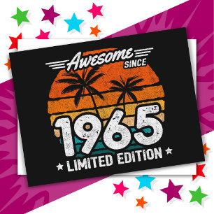 Limitierte Auflage Retro Awesome seit 1965 Postkarte