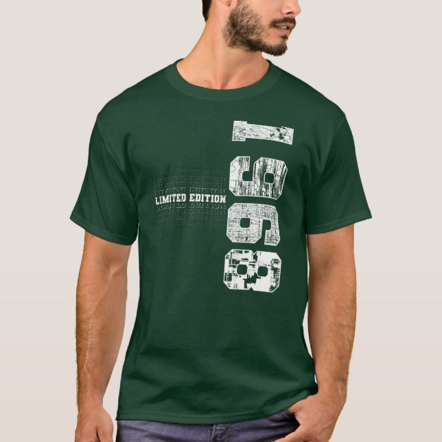 Limitierte Ausgabe 1968 Jahr der Geburt 1968 T-Shirt (Vorderseite)