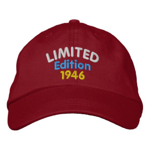 Limitierte Edition 1943 oder Jahr, Schwarz, vintag Bestickte Baseballkappe