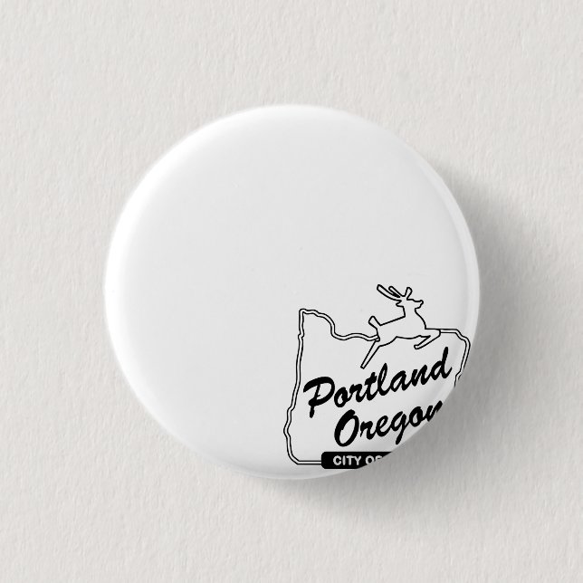 Limitierte Edition - 2026 City of Roses Button-Pin Button (Vorderseite)