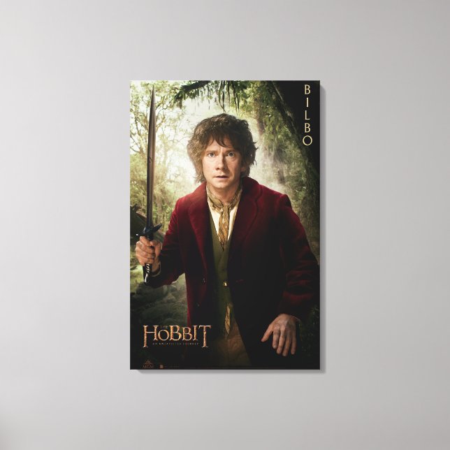 Limitierte Edition Artwork: BILBO BAGGINS™ Leinwanddruck (Vorderseite)