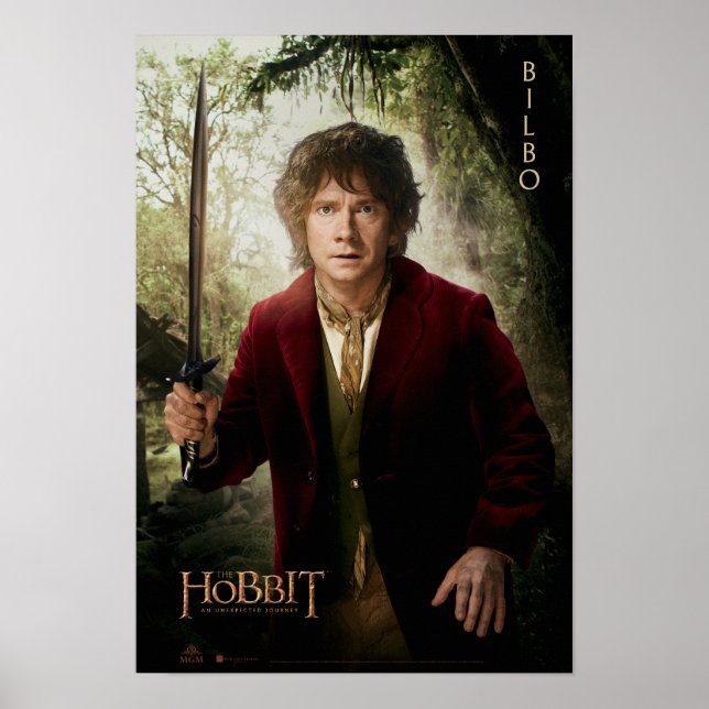 Limitierte Edition Artwork: BILBO BAGGINS™ Poster (Vorne)