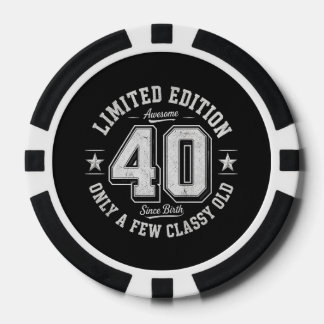 Limitierte Edition Awesome 40. Geburtstag Pokerchips