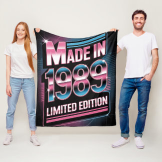 Limitierte Retro-1989-Fleece-Decke Fleecedecke