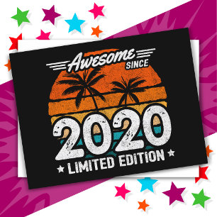 Limitierte Retro-Auflage 2020 - Awesome seit 2020 Postkarte