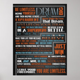 Limitless365 Manifest Poster