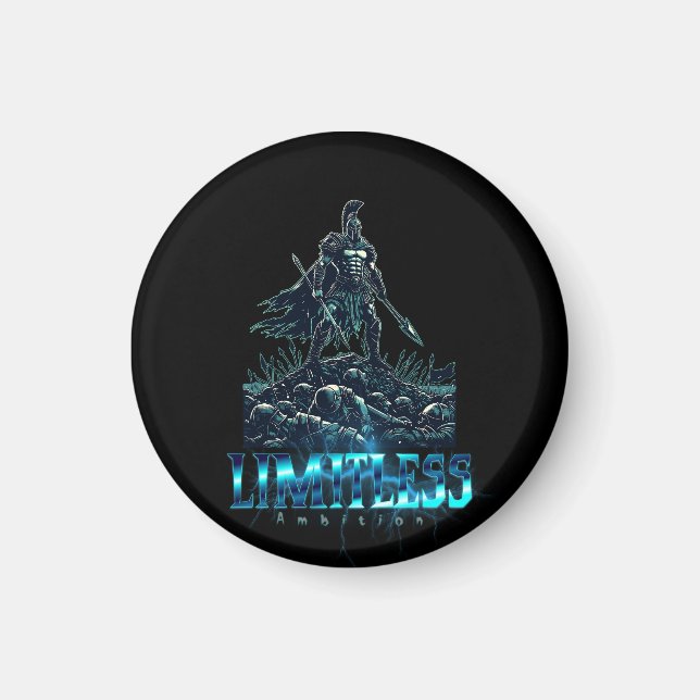 Limitless Ambition Spartan Gladiator Warrior Magnet (Vorne)