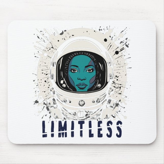 Limitless Astronaut Girl - Mousepad (Vorne)