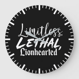 Limitless - Fitness, Hektik, Erfolgsmotivation Große Wanduhr
