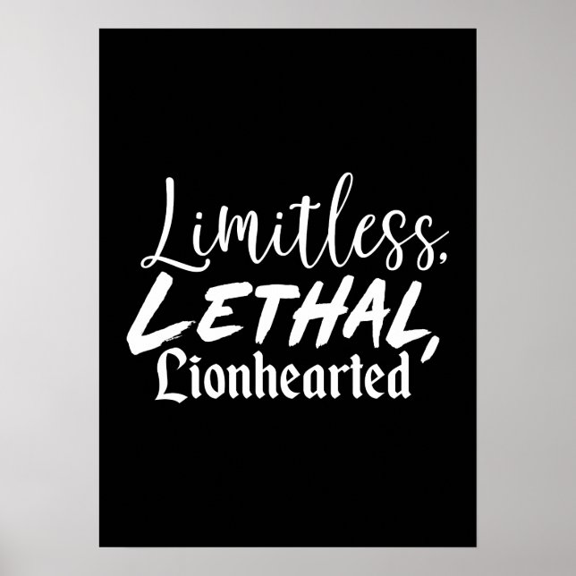 Limitless - Fitness, Hektik, Erfolgsmotivation Poster (Vorne)