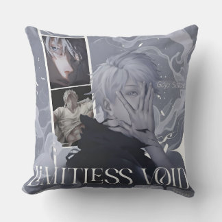 Limitless Void — Weißhaarsorzer im Anime-Stil Kissen