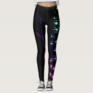 Limitlose, grenzenlose Neonenglühen Leggings