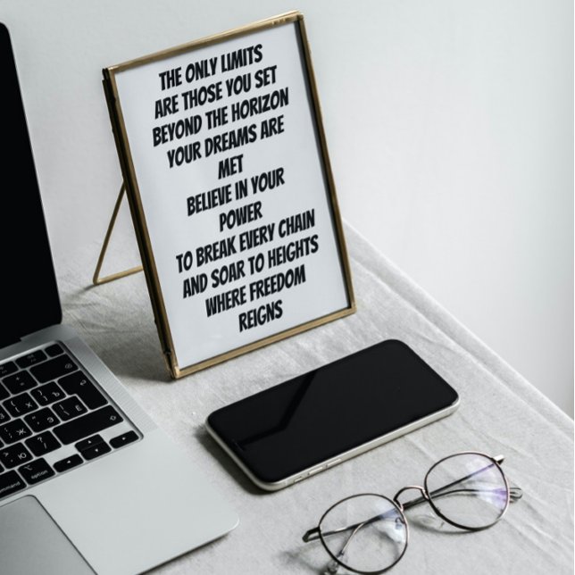 Limitloses inspirierendes Mini-Gedicht Poster (Von Creator hochgeladen)