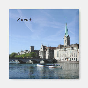 Limmat River in Zürich Magnet