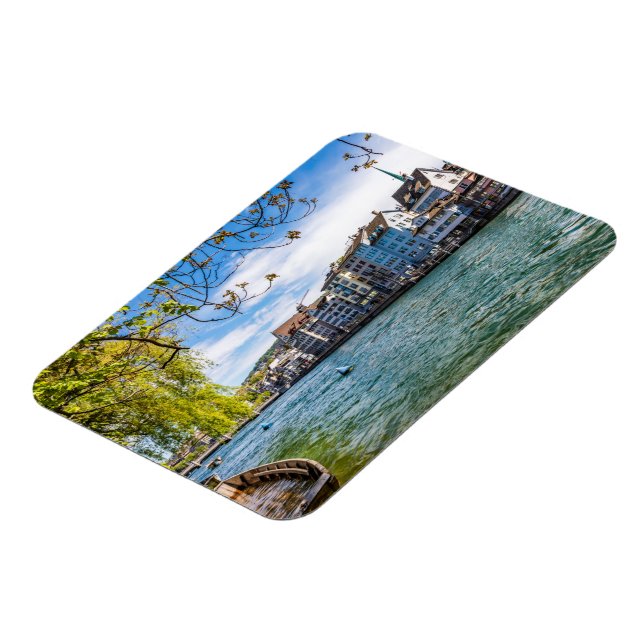 Limmat River, Zürich Magnet (Linke Seite)