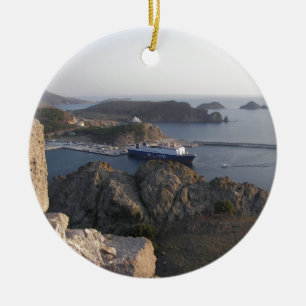 Limnos Fähre vom Hügel Keramik Ornament