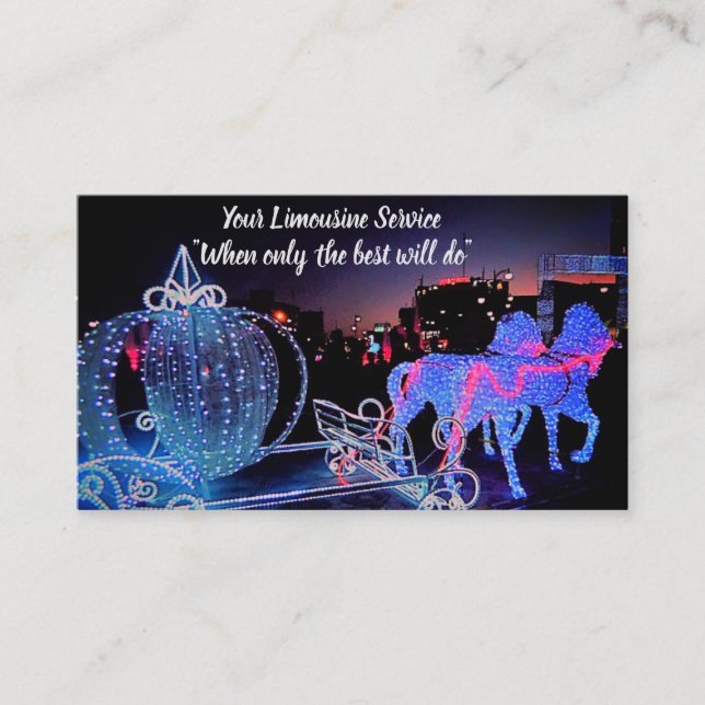 Limo- und Driver-Service-Visitenkarten Visitenkarte (Vorderseite)