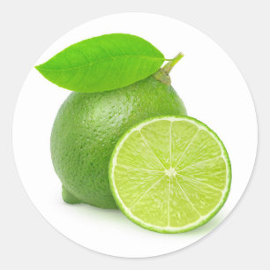 Limon ausschneiden runder aufkleber